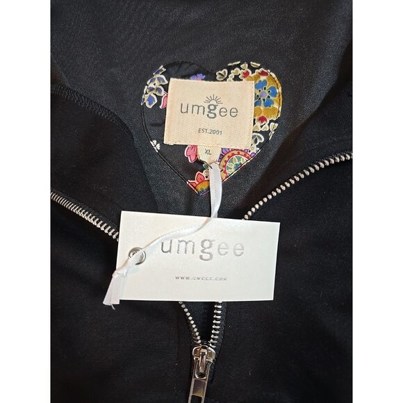 Umgee Black 1/4 Zip pullover lightweight Jacket size XL New - Picture 4 of 12